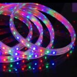 ریسه شلنگی RGB هفت رنگ روکش دار 10 متری زاویه پرتو 120 طول 10 متری نور مخفی 60 لامپ ساخت ایران SMD LED